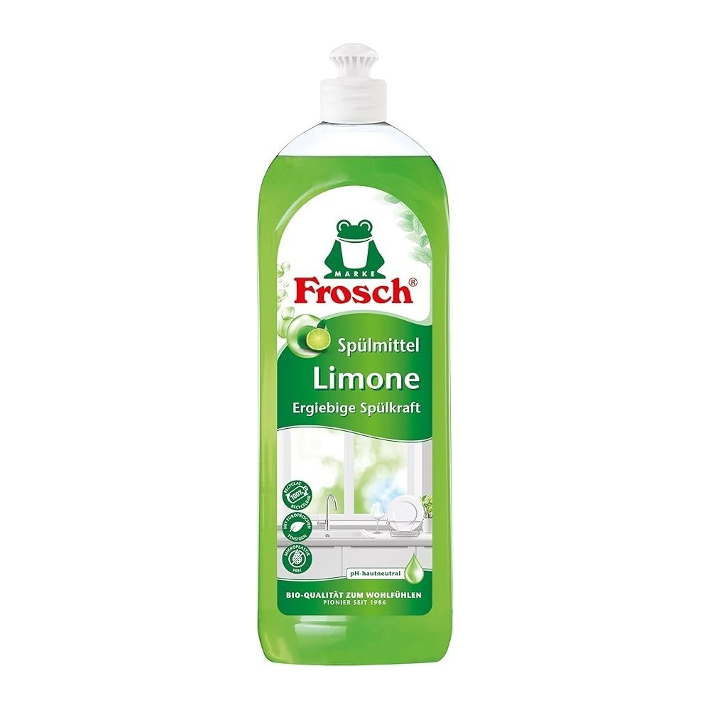 Frosch Dishwashing Liquid, Green Lemon, 750 Ml