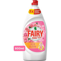 Fairy Dishwashing Liquid, Rose Bloom, 800Ml