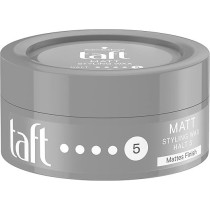 Taft Matt Styling Wax With Hold Level 5, Hair Wax For Long-Lasting Hair Styles With Matte Finish With Up To 24 Hours Power Hold, Gives Styled Hair Structure, 75 Ml
