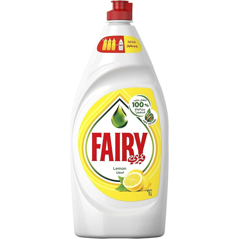 Fairy Lemon Dish Washing Liquid Soap, 1L