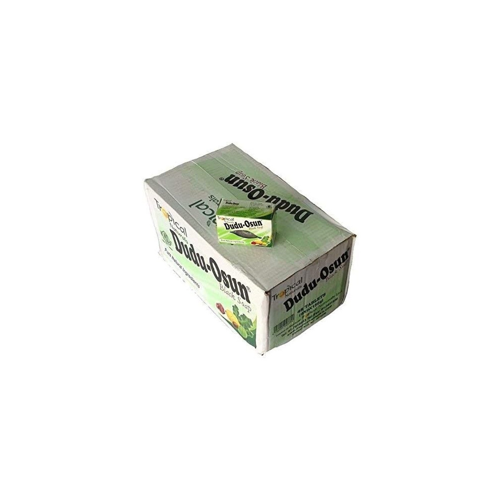 Dudu- Osun Pure Organic African Black Soap, Effective For Acne Treatment, Eczema, Dry Skin, Scar Removal, Dandruff, Pimples Mark Removal, Anti-Fungal Face And Body Wash, Pack Of 3, 150G