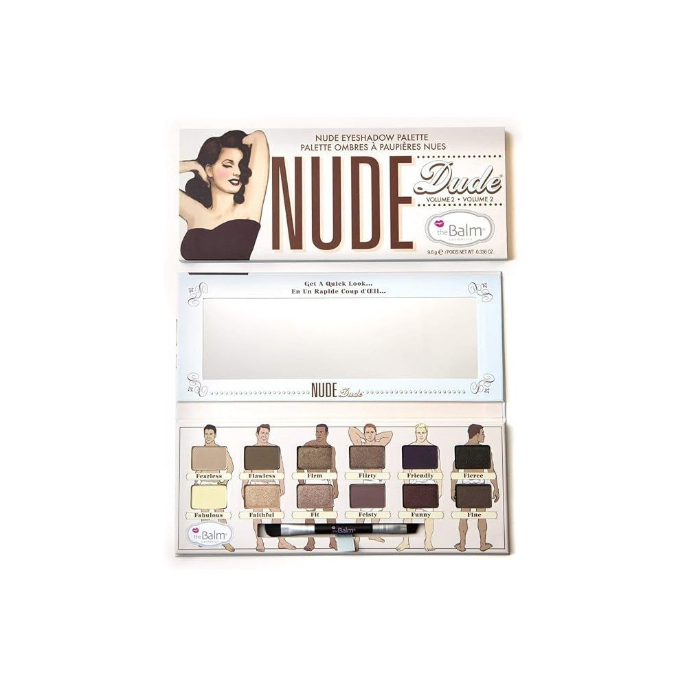 The Balm Eye Shadow Palette Nude Dude Palette, 9.6G