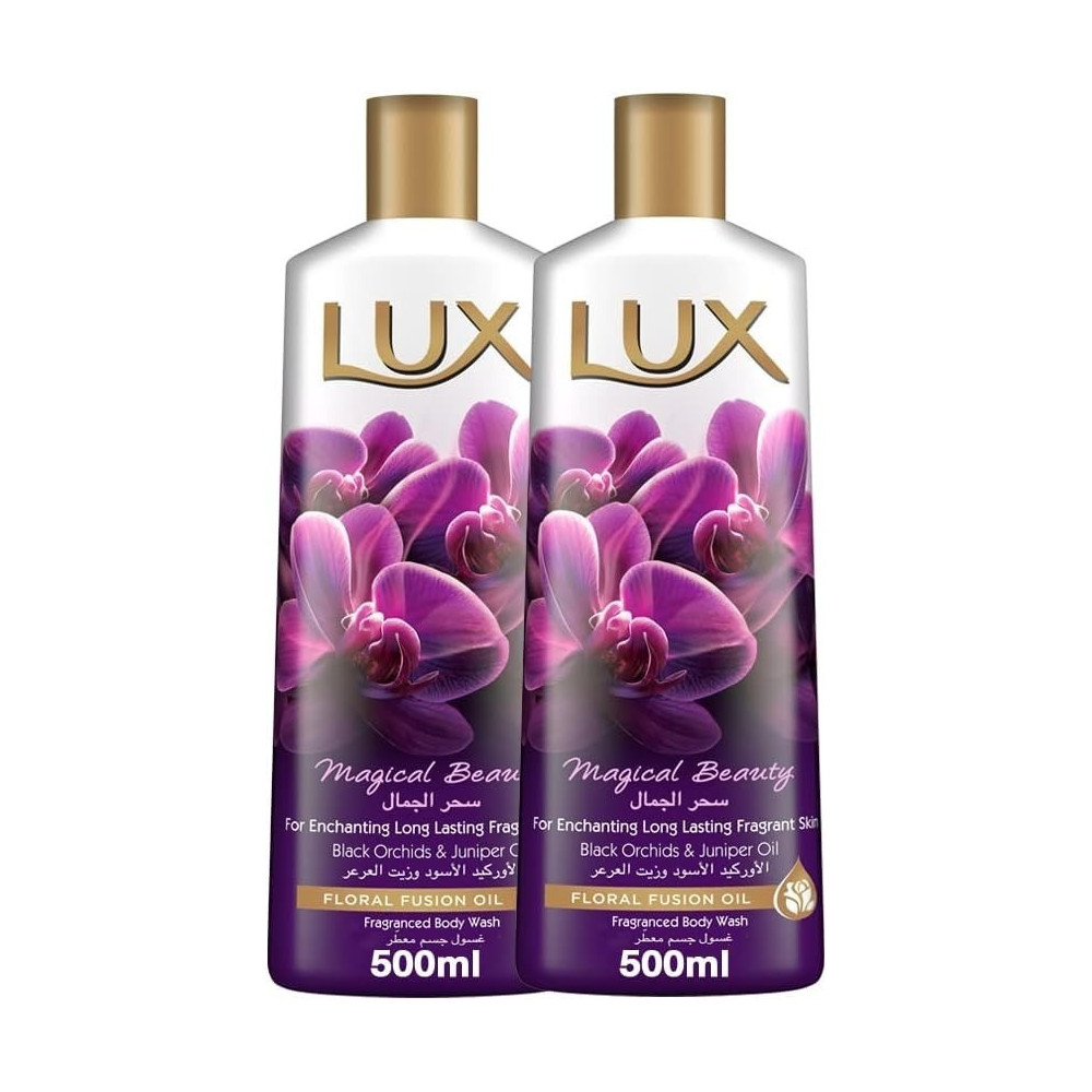 Lux Perfumed Body Wash Magical Orchid For 24 Hours Long Lasting Fragrance, 500Ml