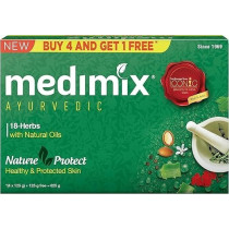 Medimix Ayurvedic Classic 18 Herbs Soap, 125 G, Pack Of 5