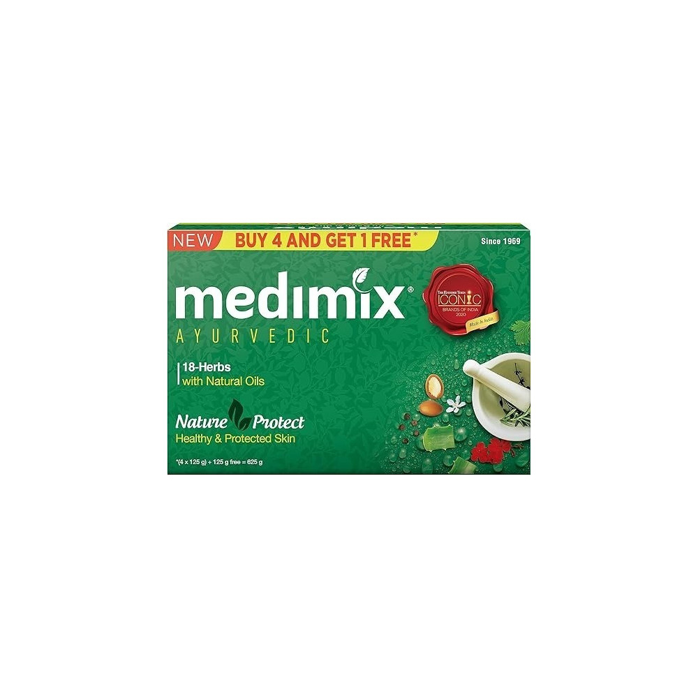 Medimix Ayurvedic Classic 18 Herbs Soap, 125 G, Pack Of 5