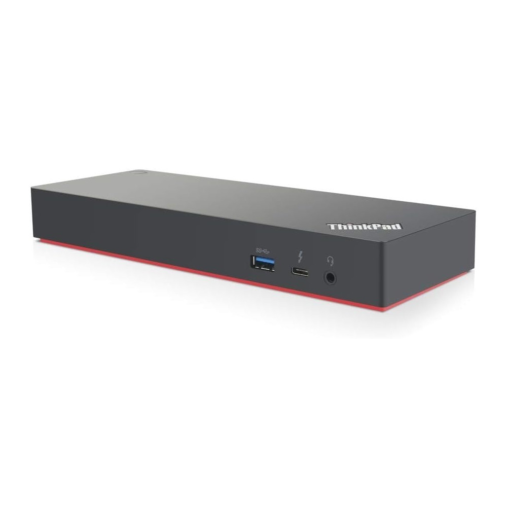 Lenovo ThinkPad Thunderbolt 3 Dock Gen 2 135W (40AN0135) Dual UHD 4K Display Capability, 2 HDMI, 2 DP, USB-C, USB 3.1 With, Black