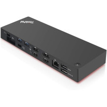 Lenovo ThinkPad Thunderbolt 3 Dock Gen 2 135W (40AN0135) Dual UHD 4K Display Capability, 2 HDMI, 2 DP, USB-C, USB 3.1 With, Black