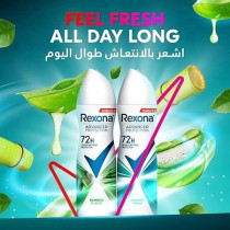 Rexona Women Antiperspirant Deodorant Spray, 48 hour Sweat And odor Protection, Shower Fresh, with Motion Sense Technology, 3 x 150ml