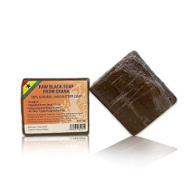 African Black Soap Organic Bar For Acne, Eczema Treatment, Dry Skin, Dark Spots Remover, Face and Body Wash With Shea Butter, Cocoa Butter And Coconut Oil, For Women and Men, 170 g