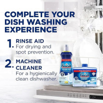 Finish Powerball Dishwasher Detergent All in One Tablets for Deep Clean And Sparkling Shine, Lemon Sparkle, 42 Tabs (21 Tabs, Pack of 2)