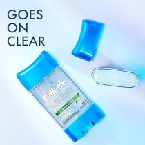 Gillette Antiperspirant and Deodorant For Men, Clear Gel, Wild Rain Scent, 107g