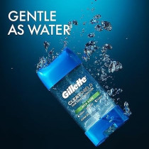 Gillette Antiperspirant and Deodorant For Men, Clear Gel, Wild Rain Scent, 107g