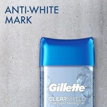 Gillette Antiperspirant and Deodorant For Men, Clear Gel, Wild Rain Scent, 107g
