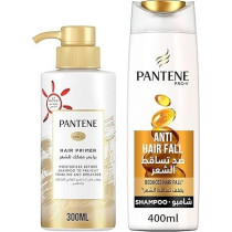 Pantene Pro-V Hair Primer Pre-Wash Detangler, 300ml + Anti-Hair Fall Shampoo, 400ml