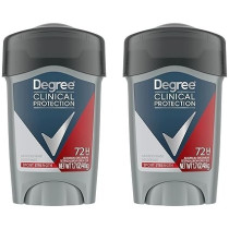 Degree Men Antiperspirant Deodorant Sport Strength, 72-Hour Sweat And Odor Protection Prescription-Strength Antiperspirant For Men With MotionSense Technology, 48 g, Pack of 2