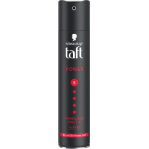 Taft Schwarzkopf Hair Polish Power Hold Level 5 Hair Styling, Hair Spray for All Hair Types, Up to 72 Hours Strong Hold, Vegan Formula, 5 x 250 ml
