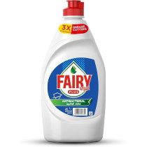 Fairy Plus Antibacterial Dishwashing Liquid Soap, With Alternative Power To Bleach, 600ml