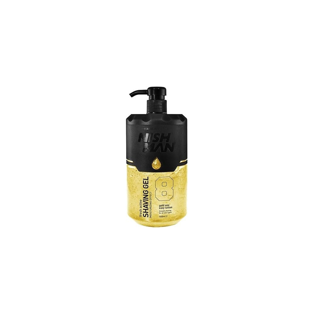 Nishman Shaving Gel 8 Fresh Active Shaving Gel Gold One, 1000 ml