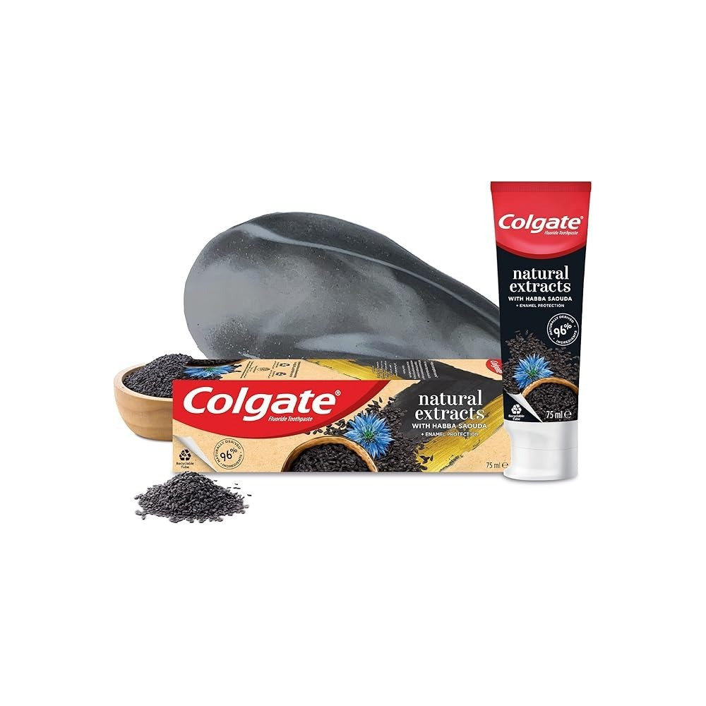 Colgate Natural Extracts Habba Sauda Toothpaste for Enamel Protection, 75mL