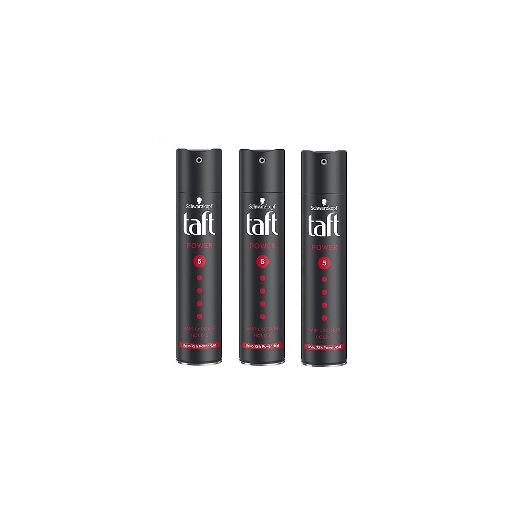 Taft Schwarzkopf Hair Spray Power 5, Strong Hold, Hair Lacquered Spray, 250ml