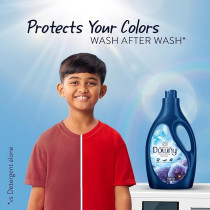 Downy Fabric Conditioner, Concentrate, Valley Dew Variant, Color Protection, More Softness, Longer Lasting Freshness, 3Liter, Pack of 4