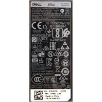 Dell Latitude 3450, 3160, 3180, 3189, 3330, 3460, 3470, 3480, 3560, 3570, 3580, 5280, 5480, 7270, 7480 65Watt Power Adapter Charger Plus Power Cable JNKWD LA65NM130 Pin Size 7.4mm x 5.0mm, Black