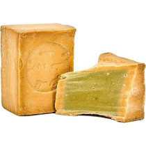 Carenesse Aleppo Soap with Approx 95 Percentage Olive Oil, 5 Percentage Laurel Oil -Original Olive Oil Soap Hair Soap Hand-Cut - Natural Product Weight: Approx 200 g