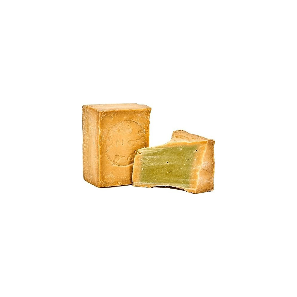 Carenesse Aleppo Soap with Approx 95 Percentage Olive Oil, 5 Percentage Laurel Oil -Original Olive Oil Soap Hair Soap Hand-Cut - Natural Product Weight: Approx 200 g