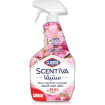 Clorox Scentiva Multi-Surface Cleaner Japanese Spring Blossom, Bleach Free Disinfectant Spray, 500ml