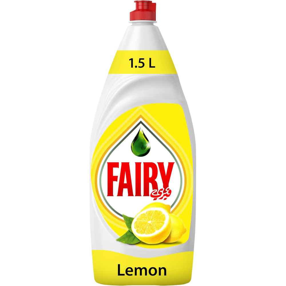 Fairy Lemon Dish Washing Liquid Soap, 1.5Liter