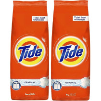 Tide Powder Laundry Detergent, Original Scent, 9 KG, Dual Pack