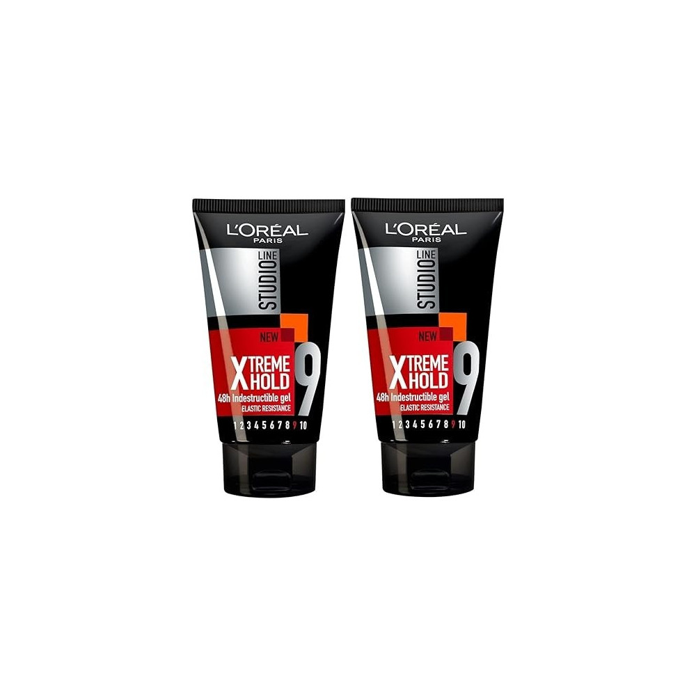 L'OREAL Studio Line Xtreme Hold 48H Indestructible Gel X 150 ml, Pack of 2