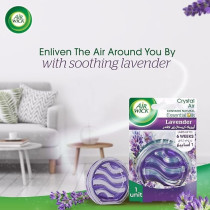 Air Wick Crystal Air Gel, Contains Natural Essential Oils, Eliminates Bad Odour like Cat Litter Smell, Lavender Fragrance