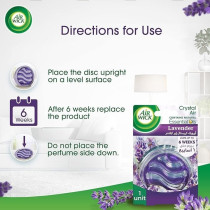 Air Wick Crystal Air Gel, Contains Natural Essential Oils, Eliminates Bad Odour like Cat Litter Smell, Lavender Fragrance