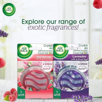 Air Wick Crystal Air Gel, Contains Natural Essential Oils, Eliminates Bad Odour like Cat Litter Smell, Lavender Fragrance