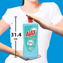 AJAX 2 in 1 Antibacterial All Purpose Disinfectant Cleaner, Kills 99.9 Percentage of Germs, Ocean Fresh Floor Bleach Free, 1.5 Liter