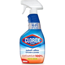 Clorox Kitchen Spray Cleaner, Bleach Free, Kills 99.9 Percentage of Germs, 100 Percentage Grease And Grime Remover, 500ml