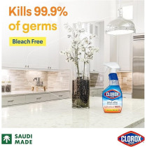 Clorox Kitchen Spray Cleaner, Bleach Free, Kills 99.9 Percentage of Germs, 100 Percentage Grease And Grime Remover, 500ml