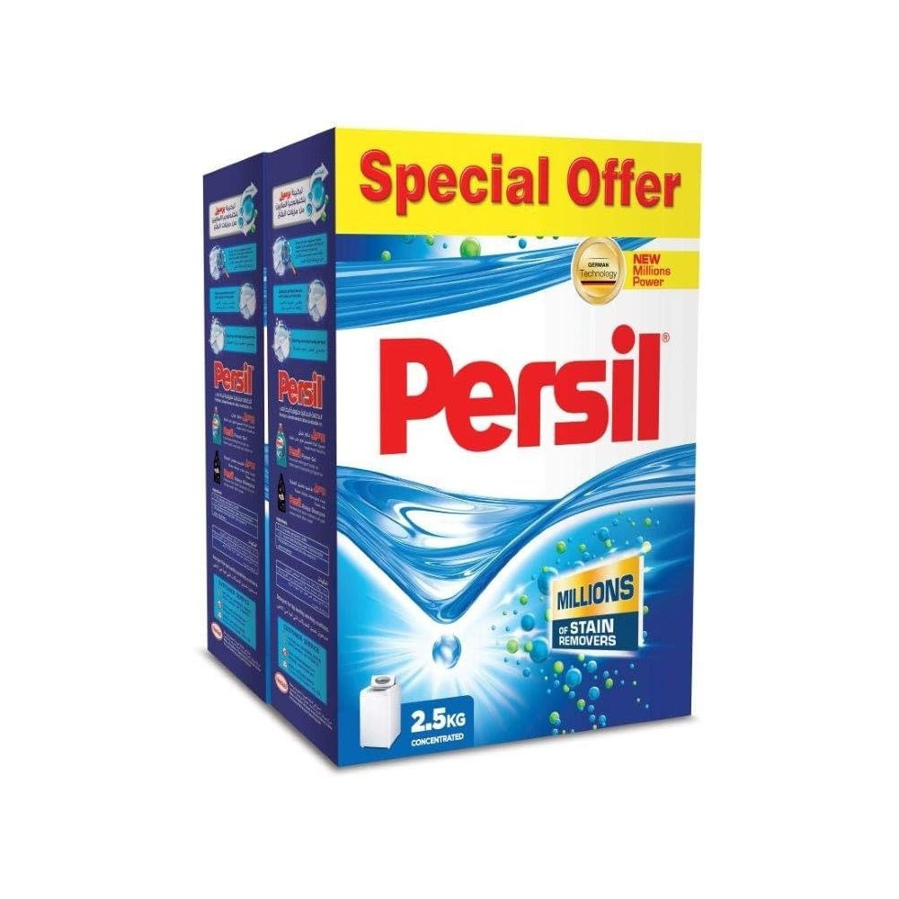 Persil High Foam Detergent Powder, 2 x 2.5kg