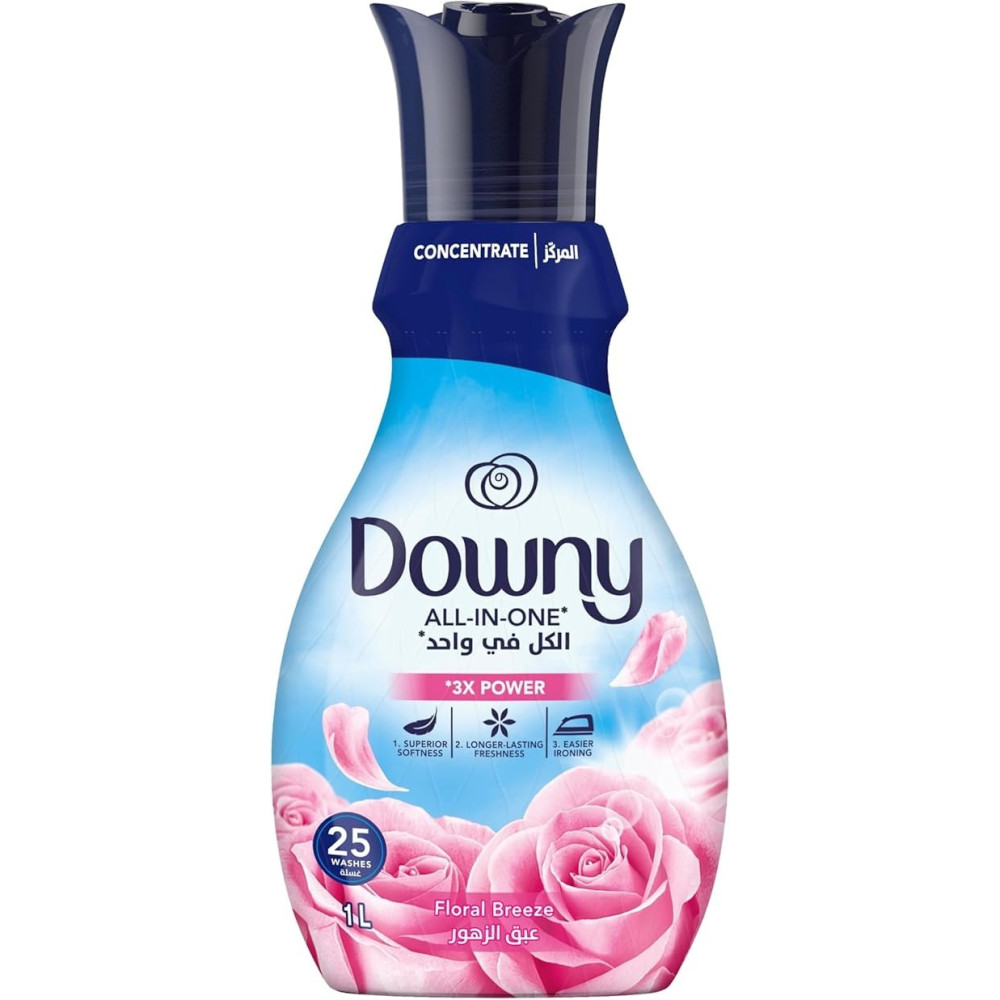Downy Concentrate Fabric Softener, Floral Breeze, 1 Liter