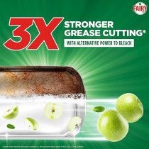 Fairy Max Plus Fruity Green Dishwashing Liquid Soap With Alternative Power To Bleach, 2 x 600ml