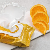 FARMSKIN Freshfood For Skin Toallitas limpiadoras Faciales, Desmaquillador Diario, Naranja Para Piel Normal, 60 Unidades