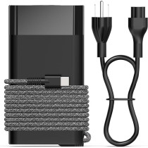 New Slim 90W 65W HP USB C Charger, Fit Hp Spectre X360 X360 13 14,EliteBook 1040 G4,Chromebook Fast Charging Type C Travel Laptop Power Adapter, Black