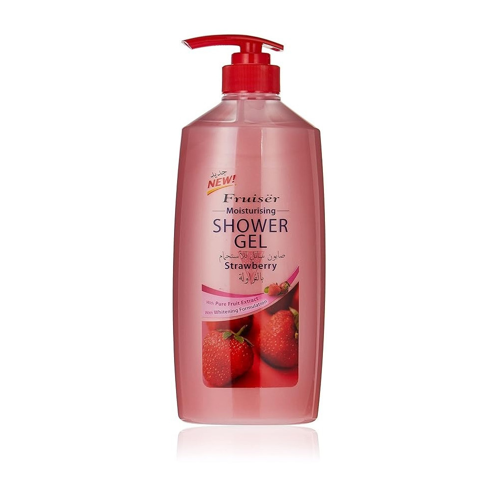 Fruiser Moisturising Shower Gel, Strawberry, 800 ml