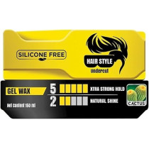 Vatika Naturals Extra Strong Hold Hair Wax, Non-Sticky, Silicon-Free & Natural Shine Re-Stylable And Easy Wash-Off For Men, 150 ml
