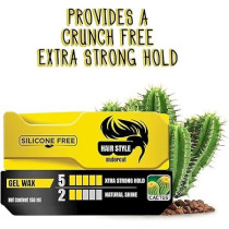 Vatika Naturals Extra Strong Hold Hair Wax, Non-Sticky, Silicon-Free & Natural Shine Re-Stylable And Easy Wash-Off For Men, 150 ml