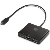 HP 1BG94AA#ABB USB-C to HDMI/USB 3.0/USB-C Adapter/Hub, Black
