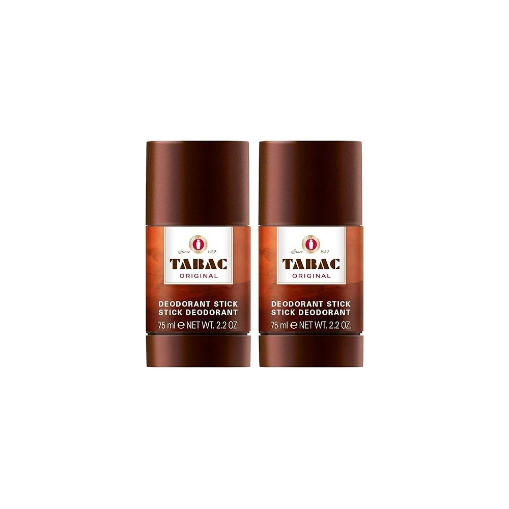 Tabac Original Mens Gents Deodorant Stick, 75ml, 2 Pack
