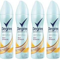 DEGREE WOMENS MotionSense Antiperspirant Deodorant Dry Spray, Sexy Intrigue, 107 g, 4 count