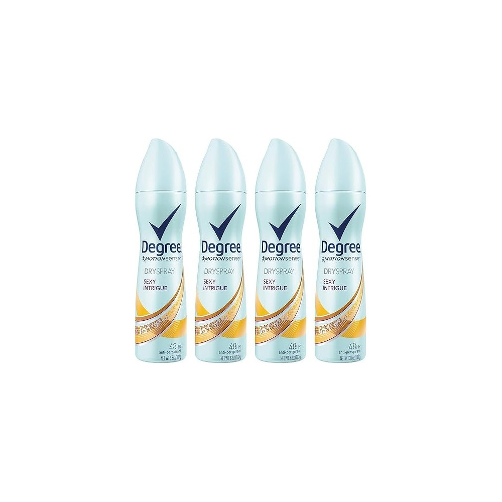 DEGREE WOMENS MotionSense Antiperspirant Deodorant Dry Spray, Sexy Intrigue, 107 g, 4 count